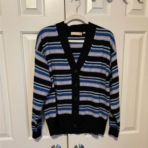 Marni for Uniqlo striped wool-blend cardigan size S